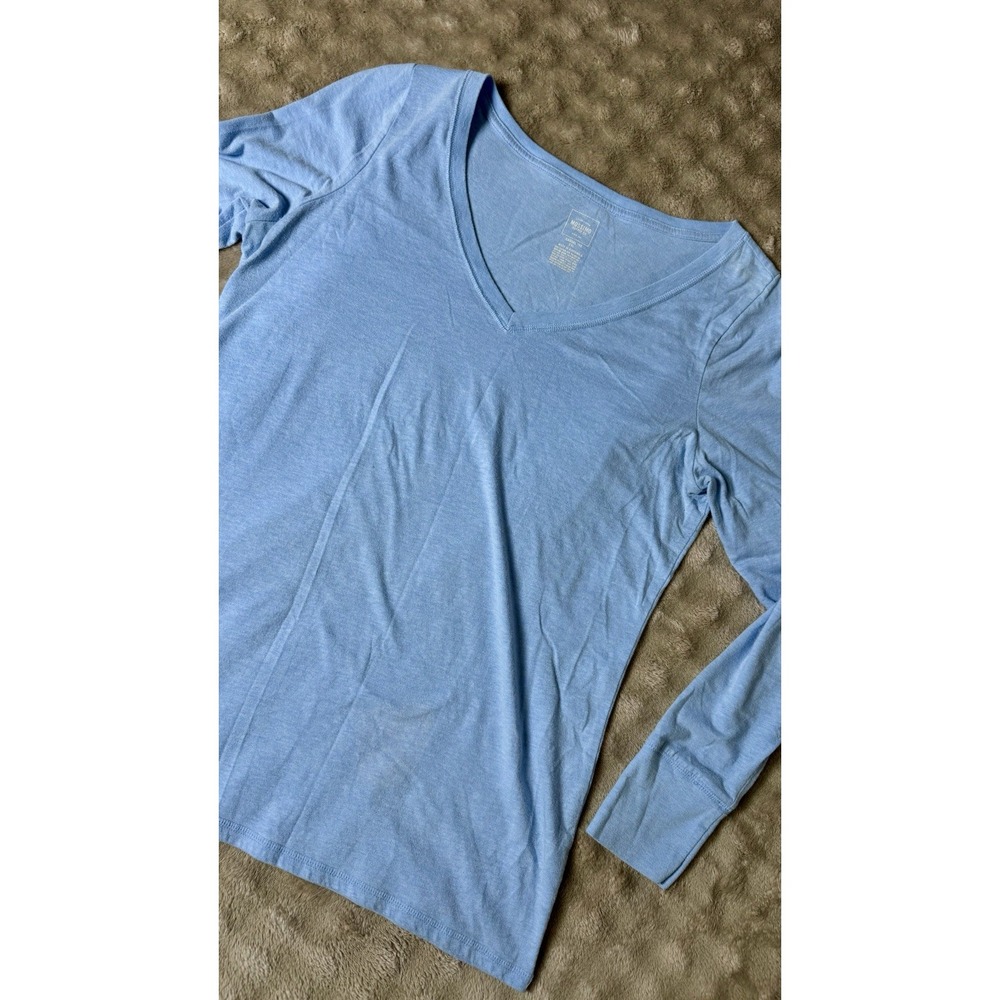 Mossimo t shirt XL Blue Long Sleeve Stock C01